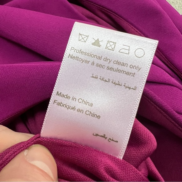 Marchesa Notte Twist Cape Effect Midi Dress - Picture 7 of 7